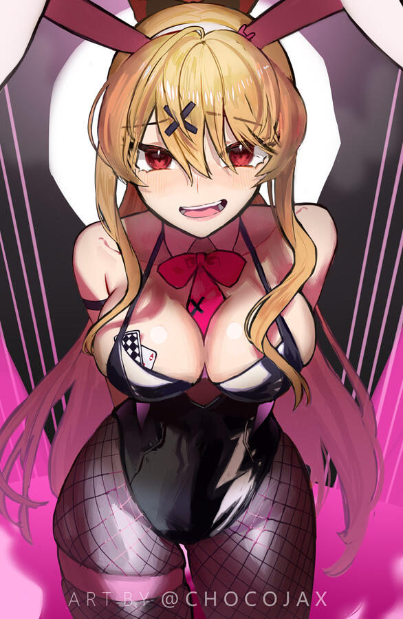 Vira in Miku Bunny Hole outfit
